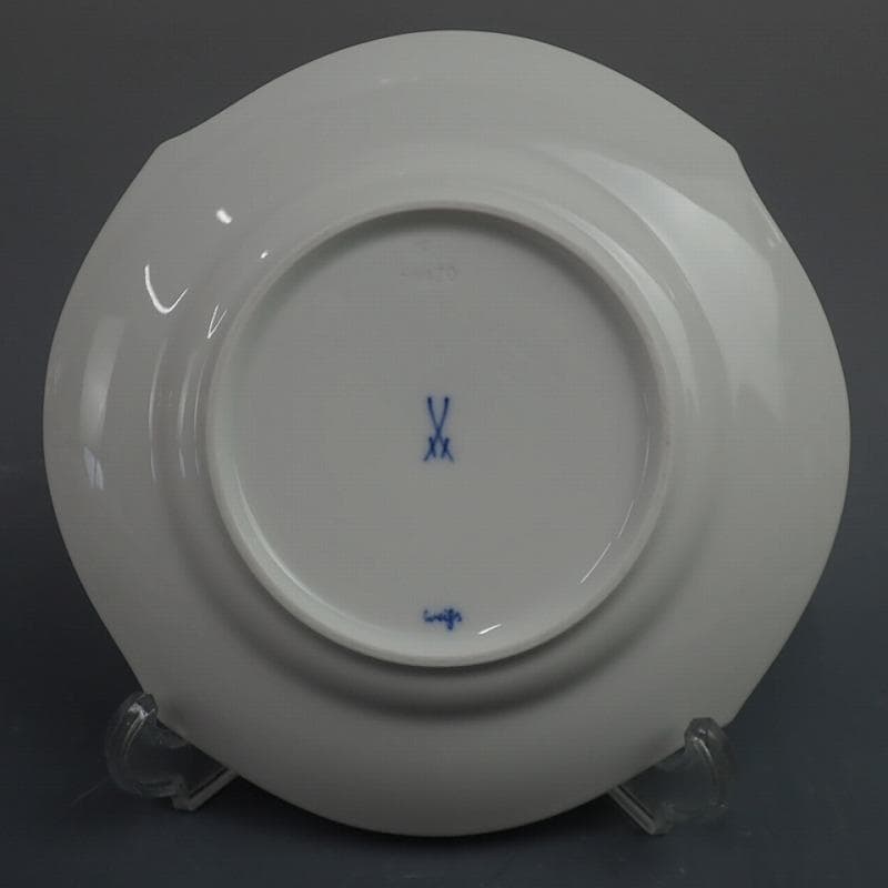 RU-6432　MEISSEN　波の戯れ　プレート　φ19cm　4客