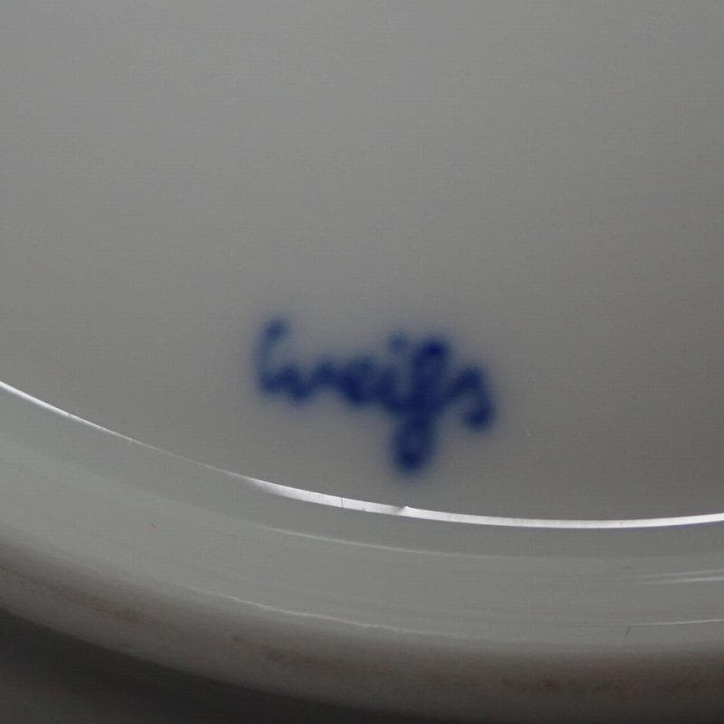 RU-6432　MEISSEN　波の戯れ　プレート　φ19cm　4客