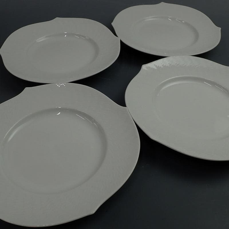 RU-6432　MEISSEN　波の戯れ　プレート　φ19cm　4客