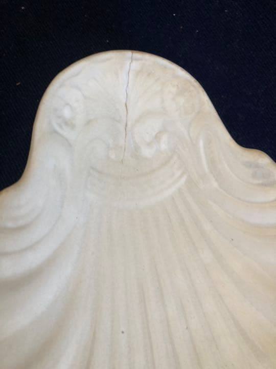 フランスアンティーク クレイユモントロー 枯れた シェル型ラビィエ