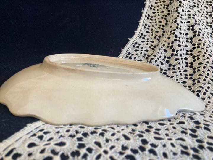 フランスアンティーク クレイユモントロー 枯れた シェル型ラビィエ