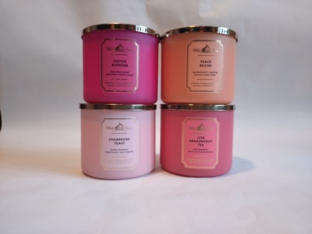 Bath＆Body works バス＆ボディワークス 3芯 キャンドル 4個