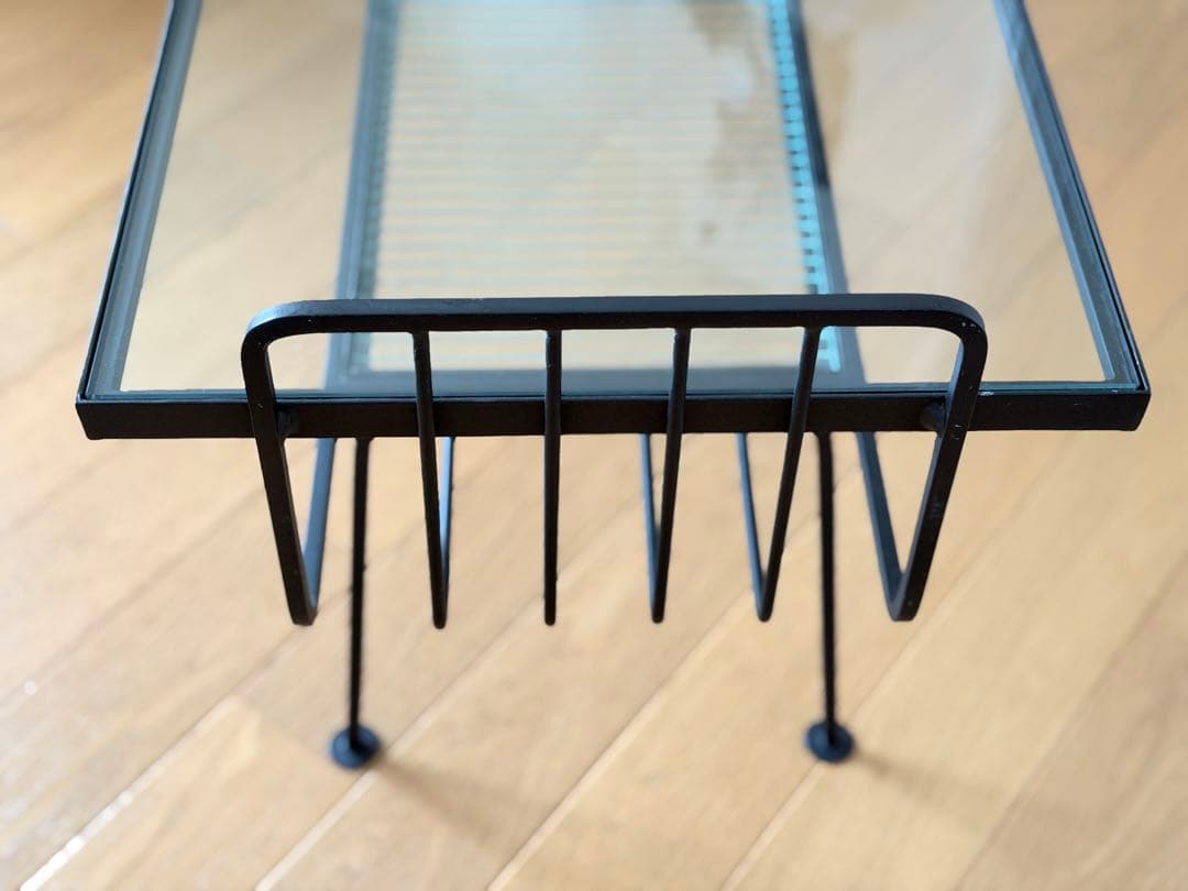 【unico】 アイアン×ガラスのローテーブル、テレビボード