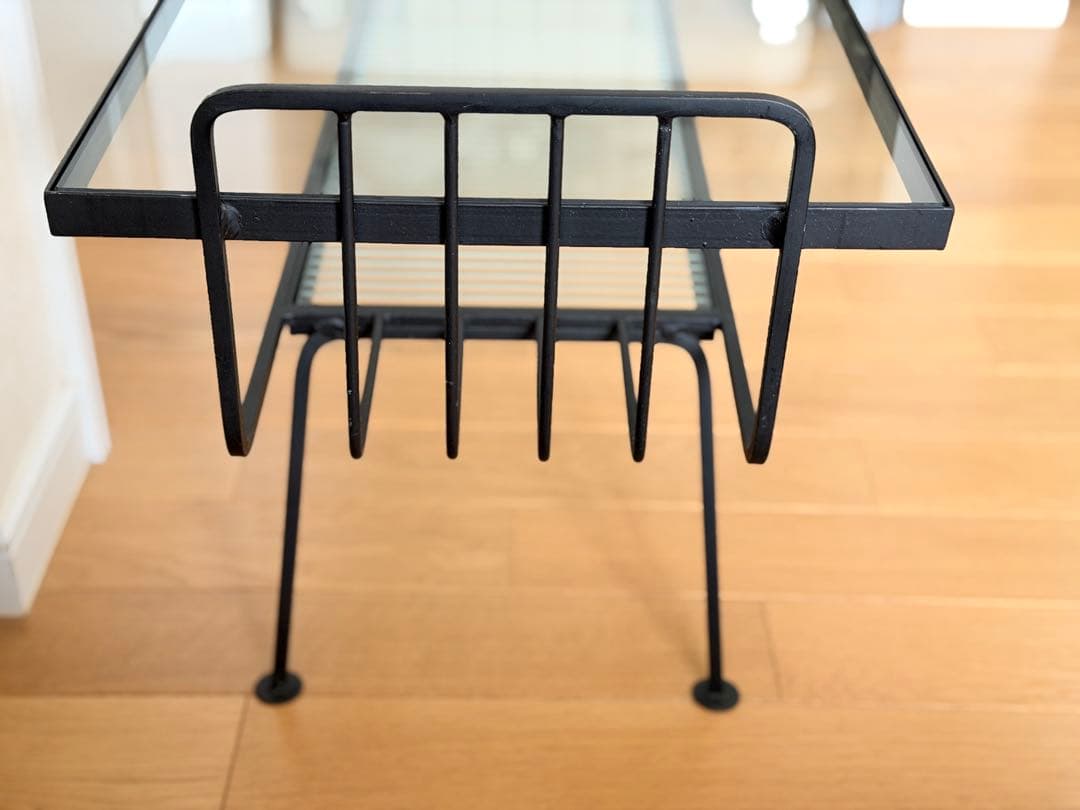 【unico】 アイアン×ガラスのローテーブル、テレビボード