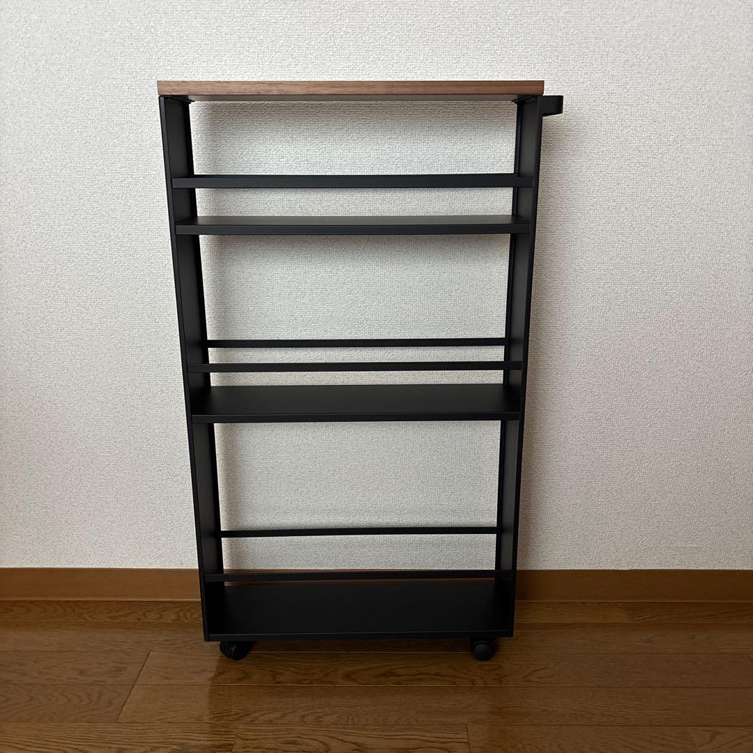 tower ハンドル付スリムワゴン　ブラック