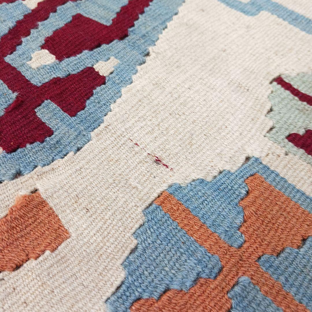 Y3344-1 トルコ キリムラグ ウール 手織り 120×89㎝ 絨毯 - メルカリ