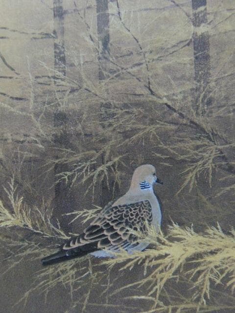 石田武、【秋爽】、希少な額装用画集より、美品、新品額装付