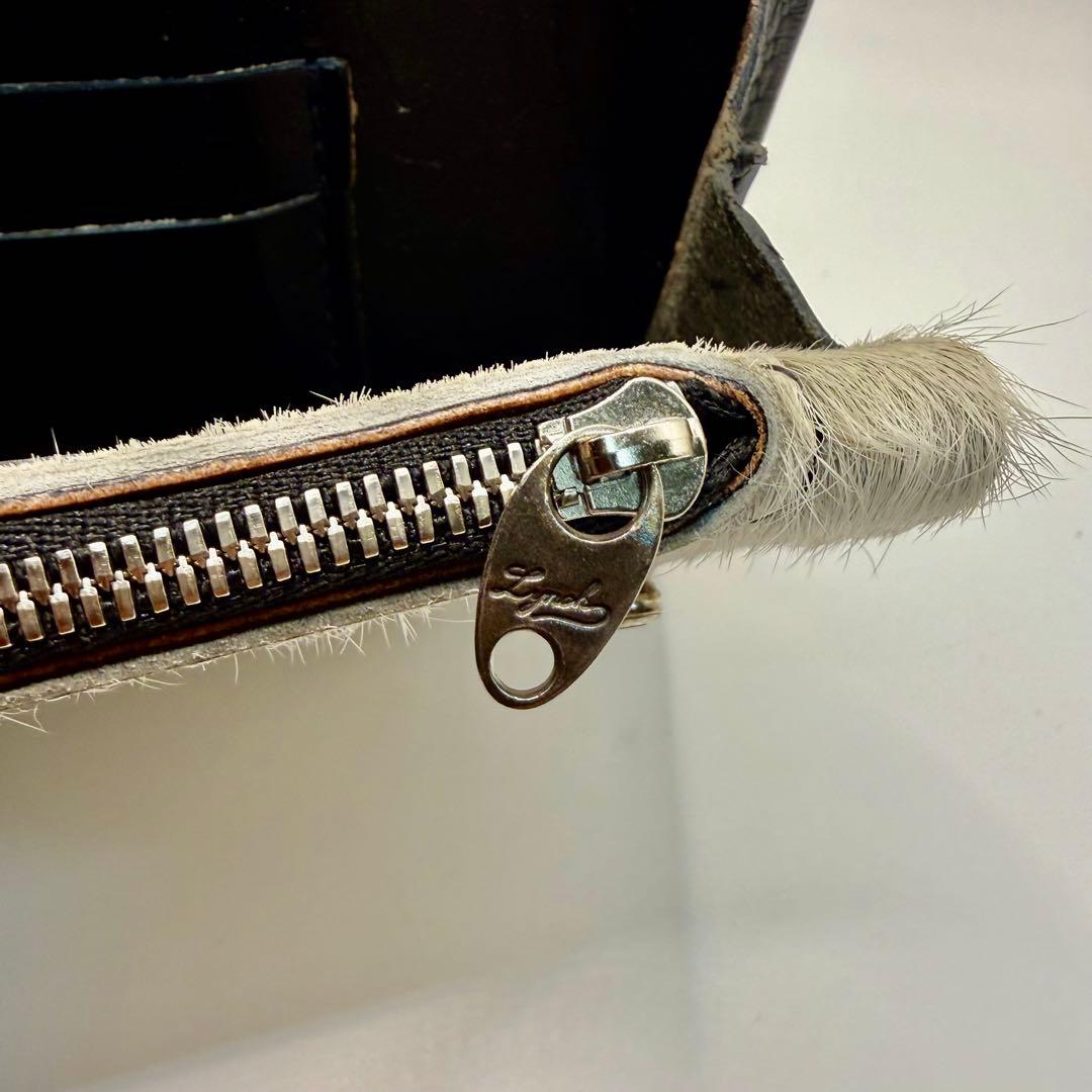 リンチシルバースミス レザーウォレット 限定品ホワイトホース毛皮