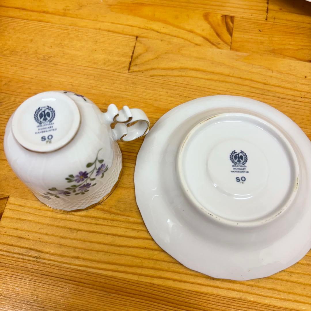 HOLLOHAZA ホロハーザ ハンガリー カップ&ソーサー ポット 計16点