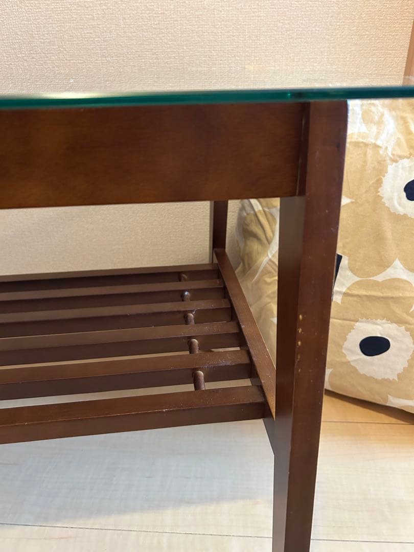 ガラス天板 ローテーブル センターテーブル