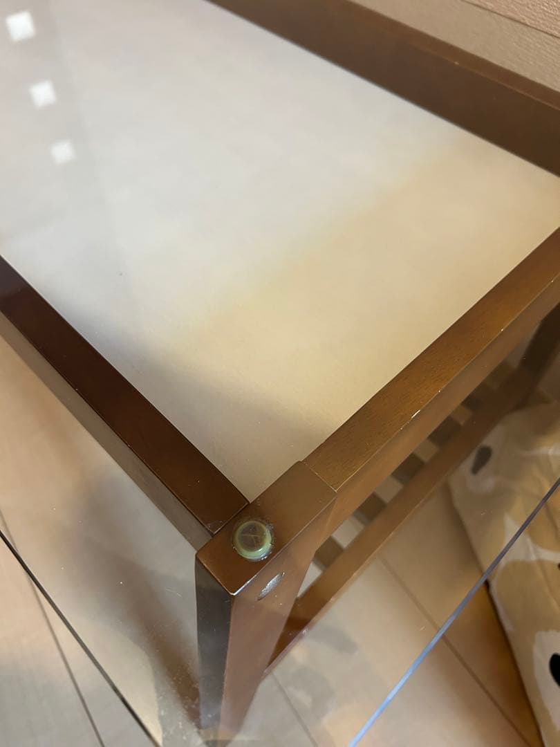 ガラス天板 ローテーブル センターテーブル