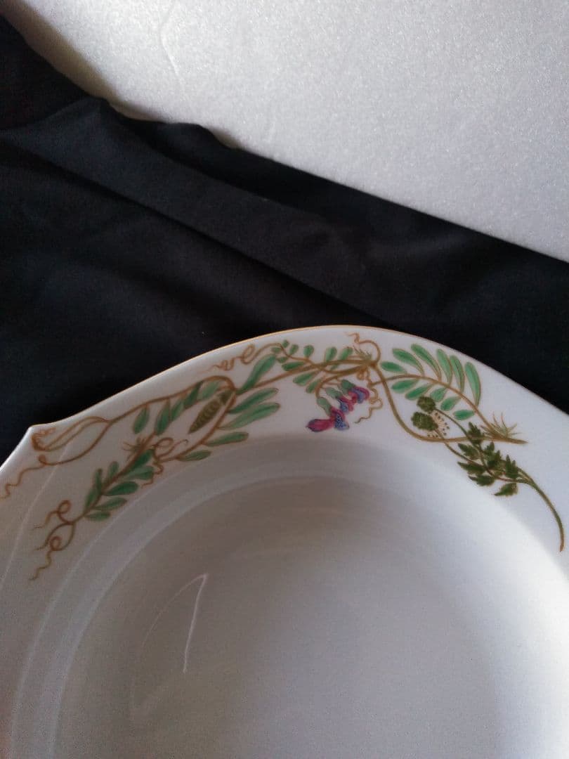 マイセン　フローラスーププレート23.5cm