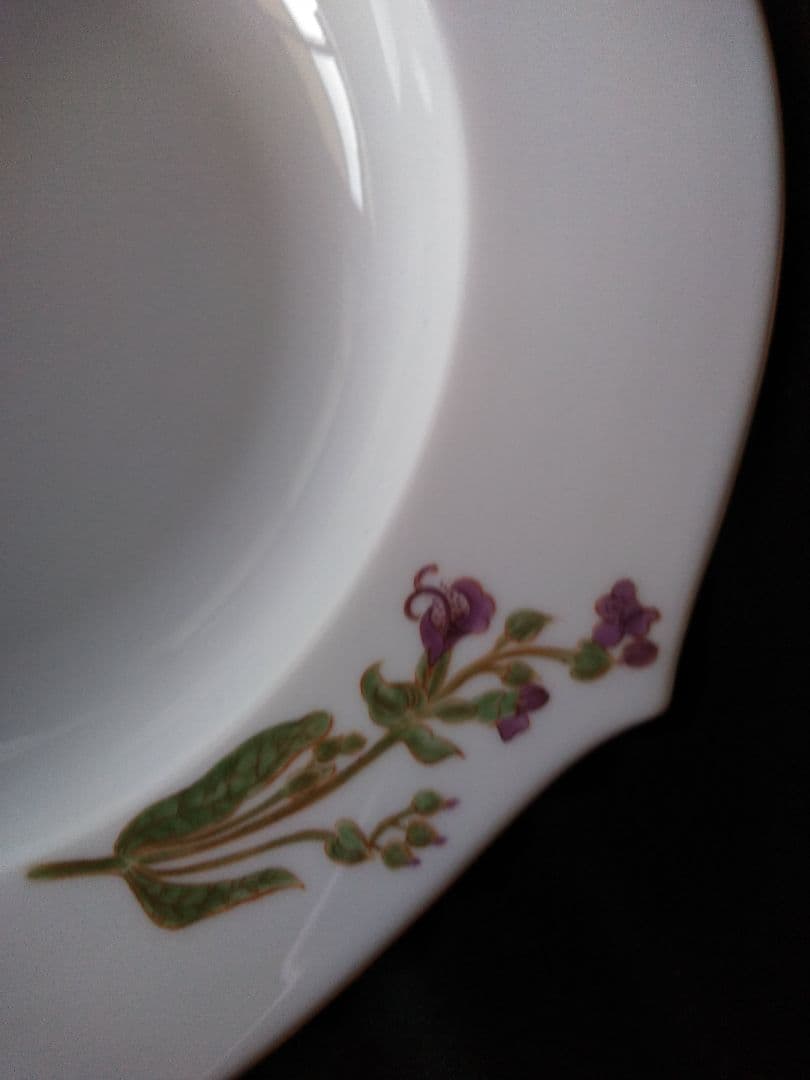 マイセン　フローラスーププレート23.5cm