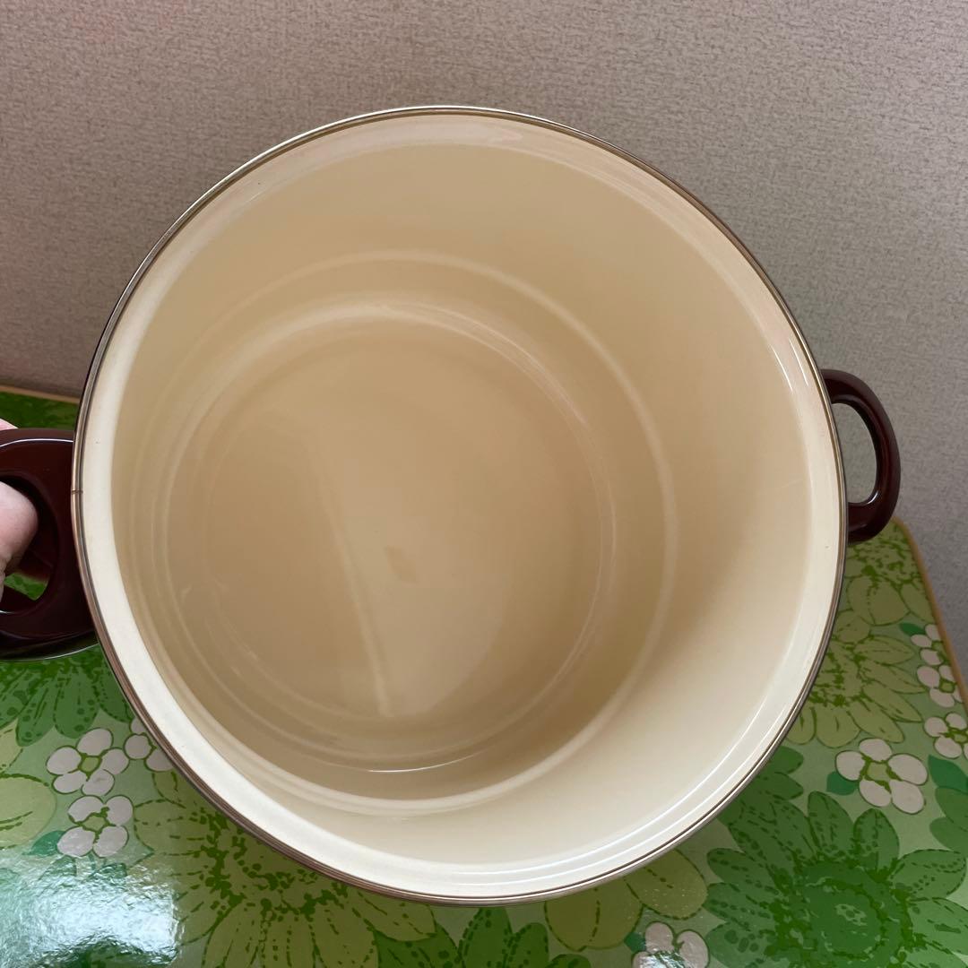 EJIRY エジリー 蒸し器兼用鍋 深型鍋 蒸し茶碗付き 24cm アップリケ柄