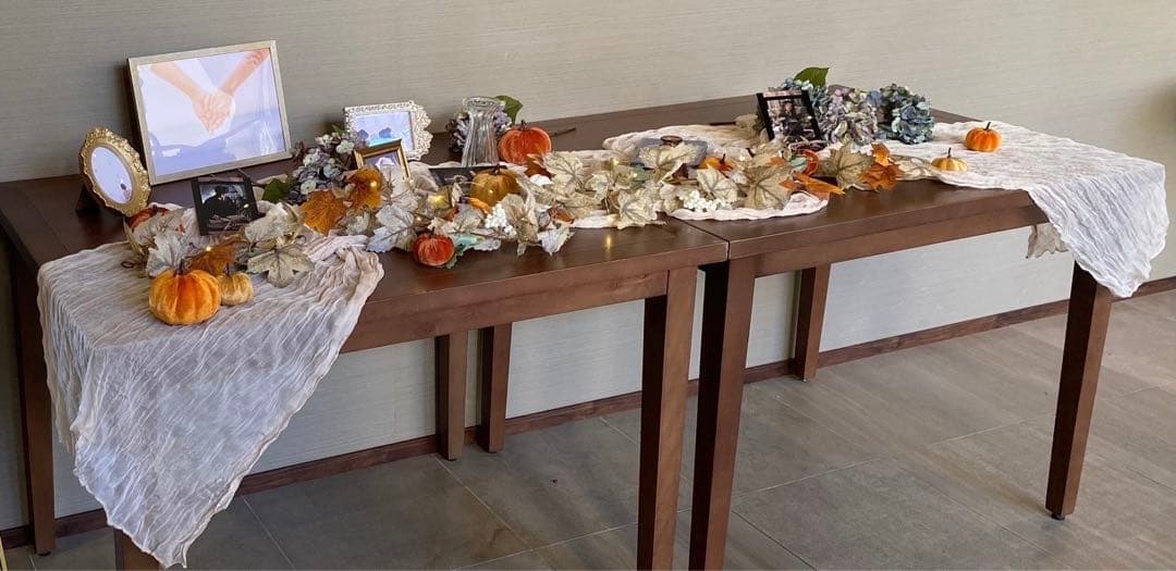 結婚式 ウェルカムスペース ハロウィン かぼちゃ 装飾