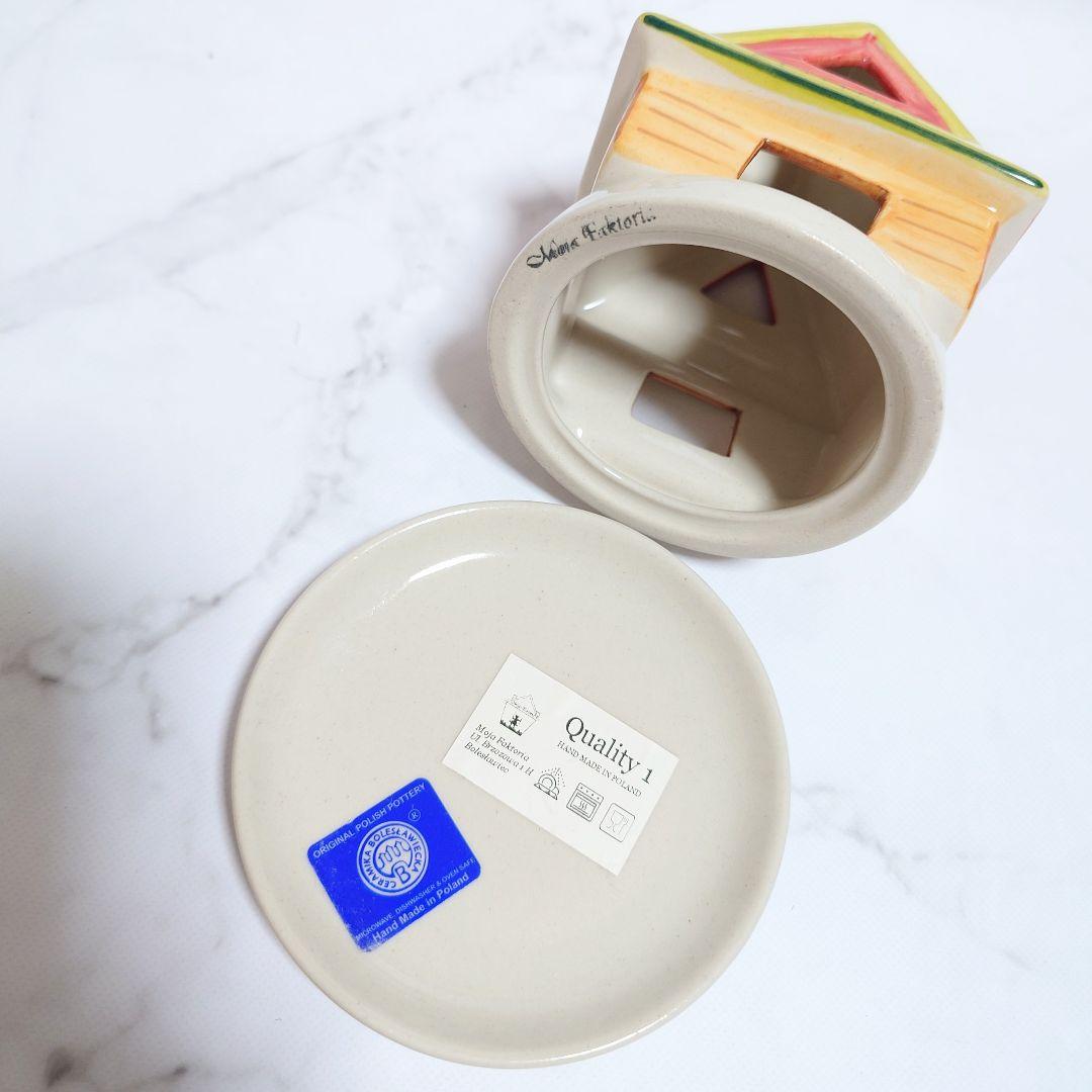新品 ポーリッシュポタリー Moja Faktoria社 キャンドルハウス