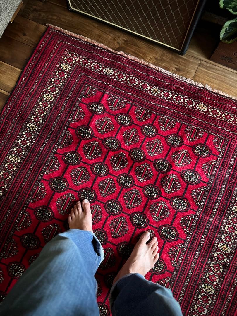 トライバルラグヴィンテージラグアンティークトルクメンプリミティブアート