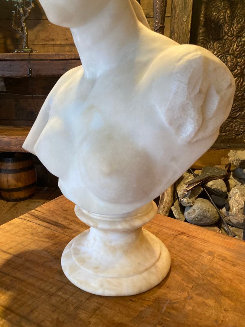 ビーナスの胸像　大理石像