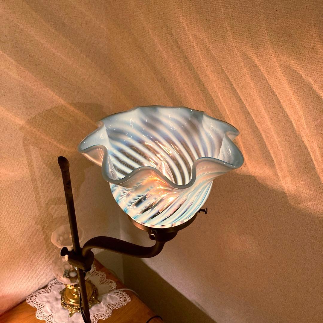 専用）フェントン 大きなランプシェード アンティーク スタンドセット