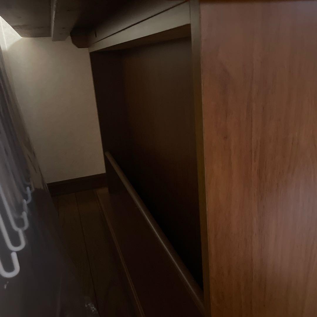 木製 長方形テーブル 引き出し付き