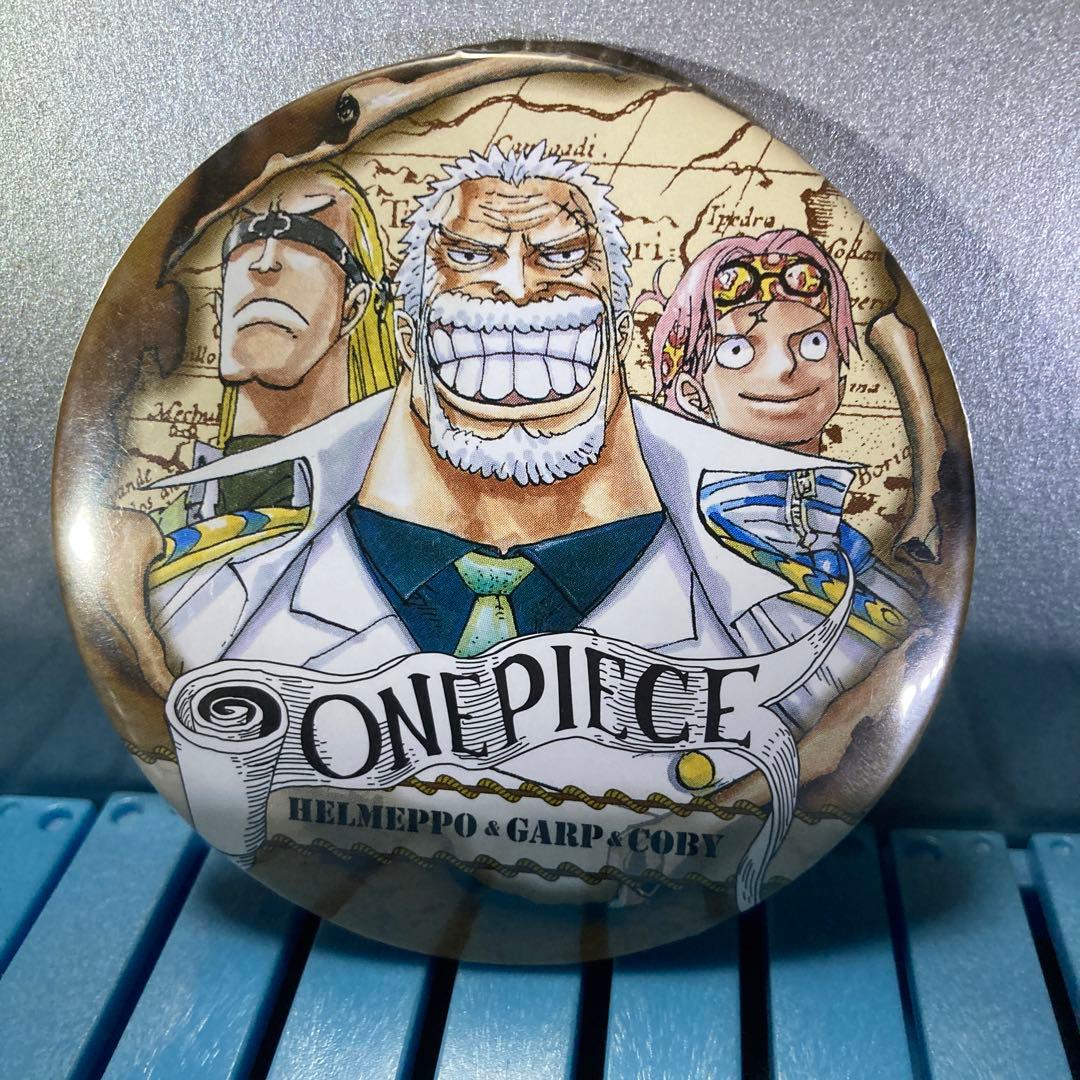 ONE PIECE コレクション缶バッジ コビー ガープ ヘルメッポ 原作 海軍