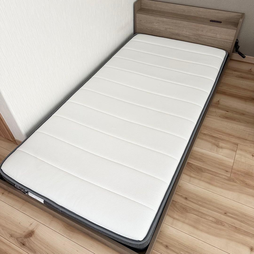 ニトリ シングル マットレス フレーム セット Nスリープ ハード 引取限定