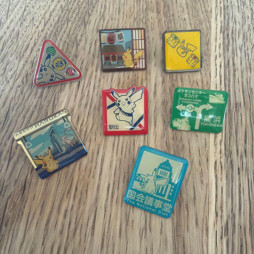 匿名配送】ポケモン！ご当地ピンバッジ7個セット - メルカリ
