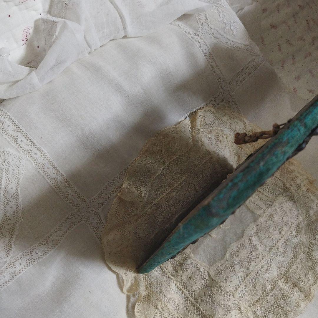 フランスアンティーク　ナポレオン3世フォトフレーム(天使のカード付き)