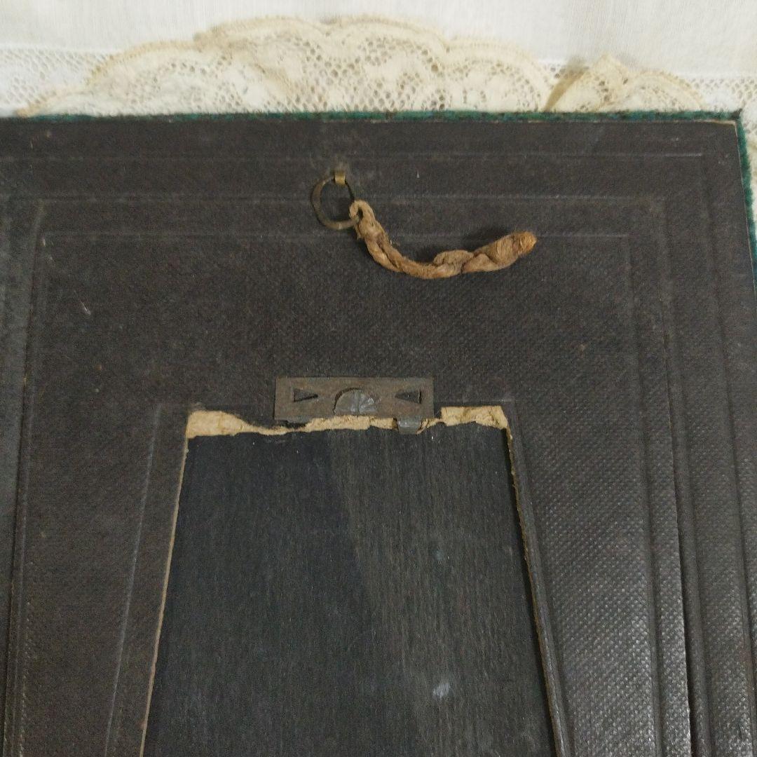 フランスアンティーク　ナポレオン3世フォトフレーム(天使のカード付き)