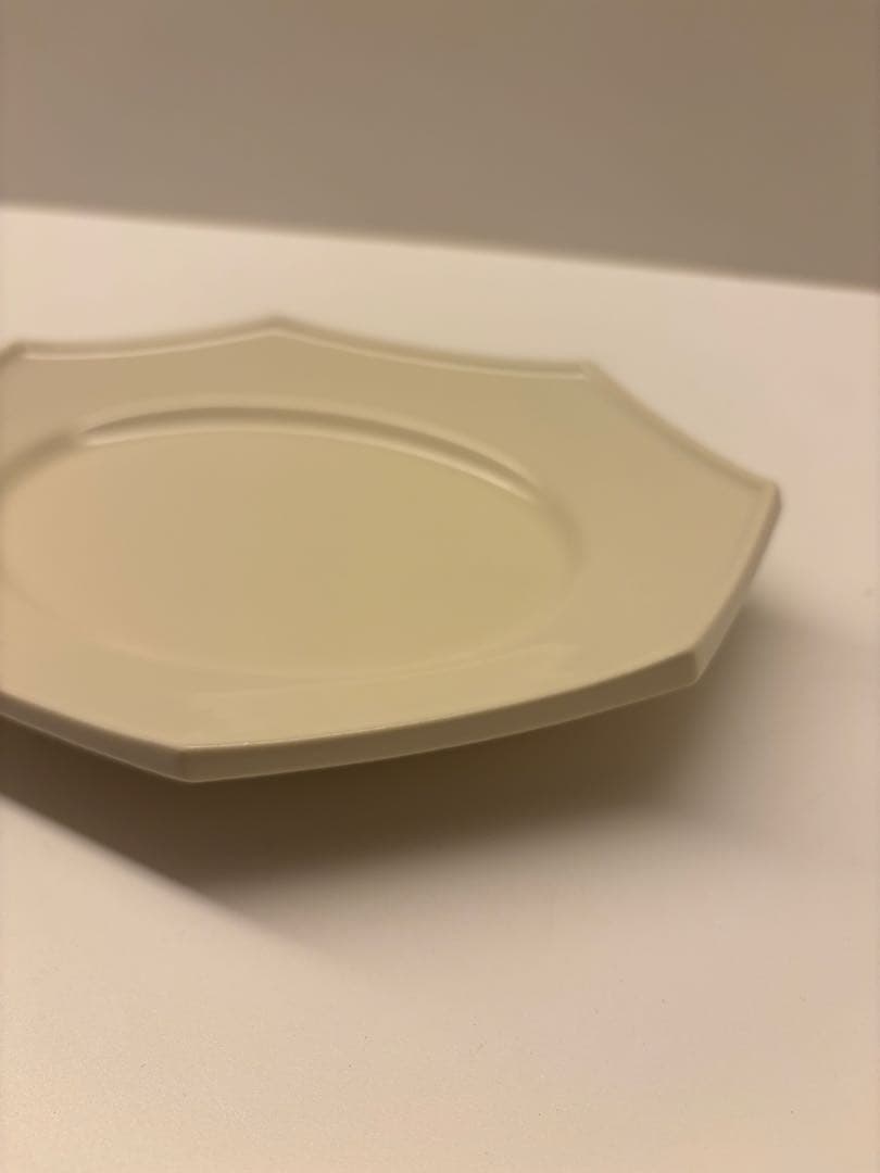 新品未使用 石川隆児 Oval Octogonal Plate White