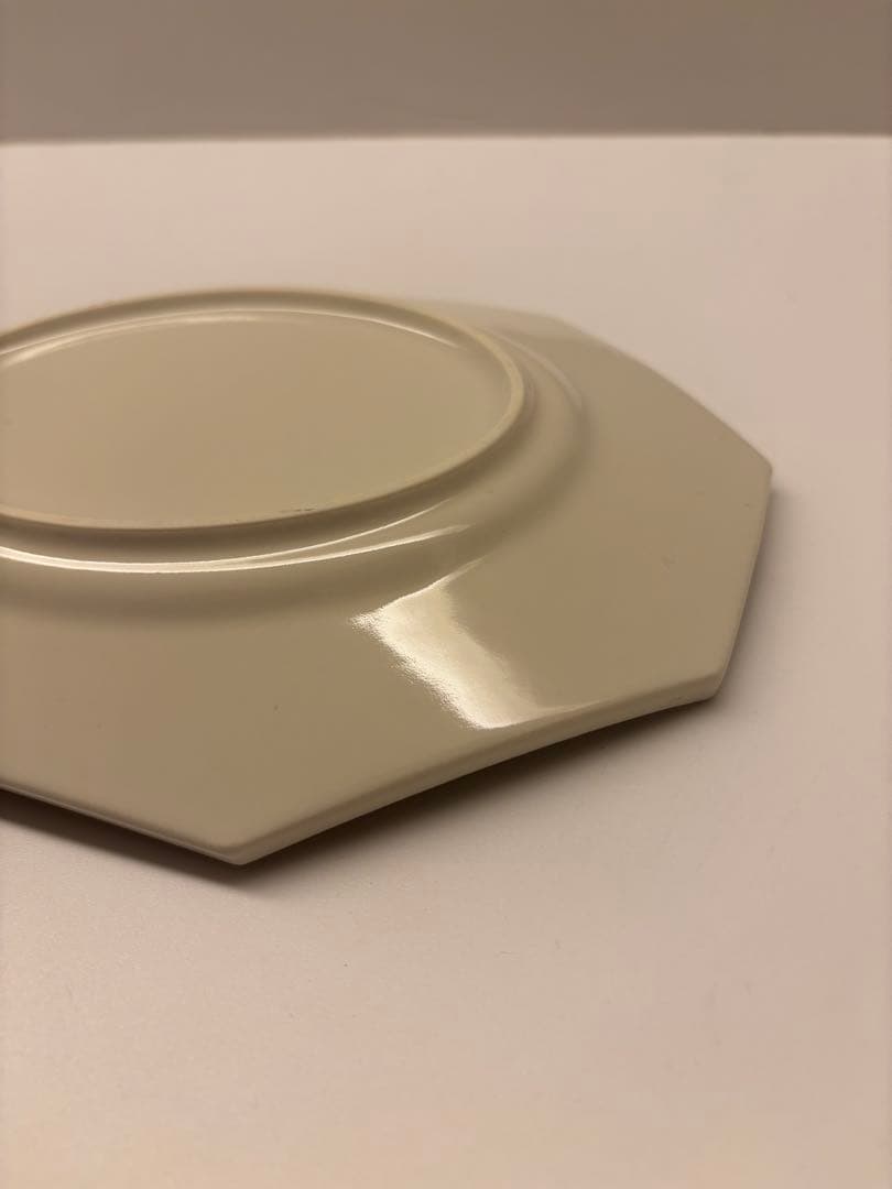 新品未使用 石川隆児 Oval Octogonal Plate White