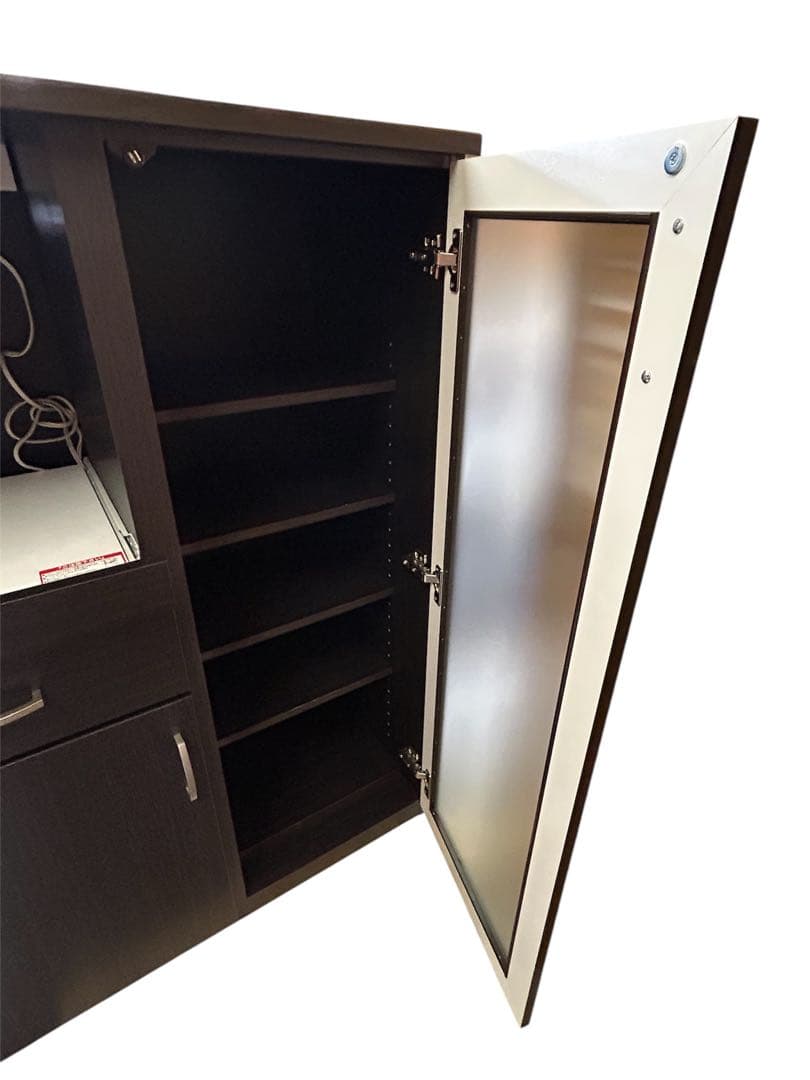 ★美品‼︎ ニトリ レンジボード スライドテーブル ダークブラウン キッチン家具