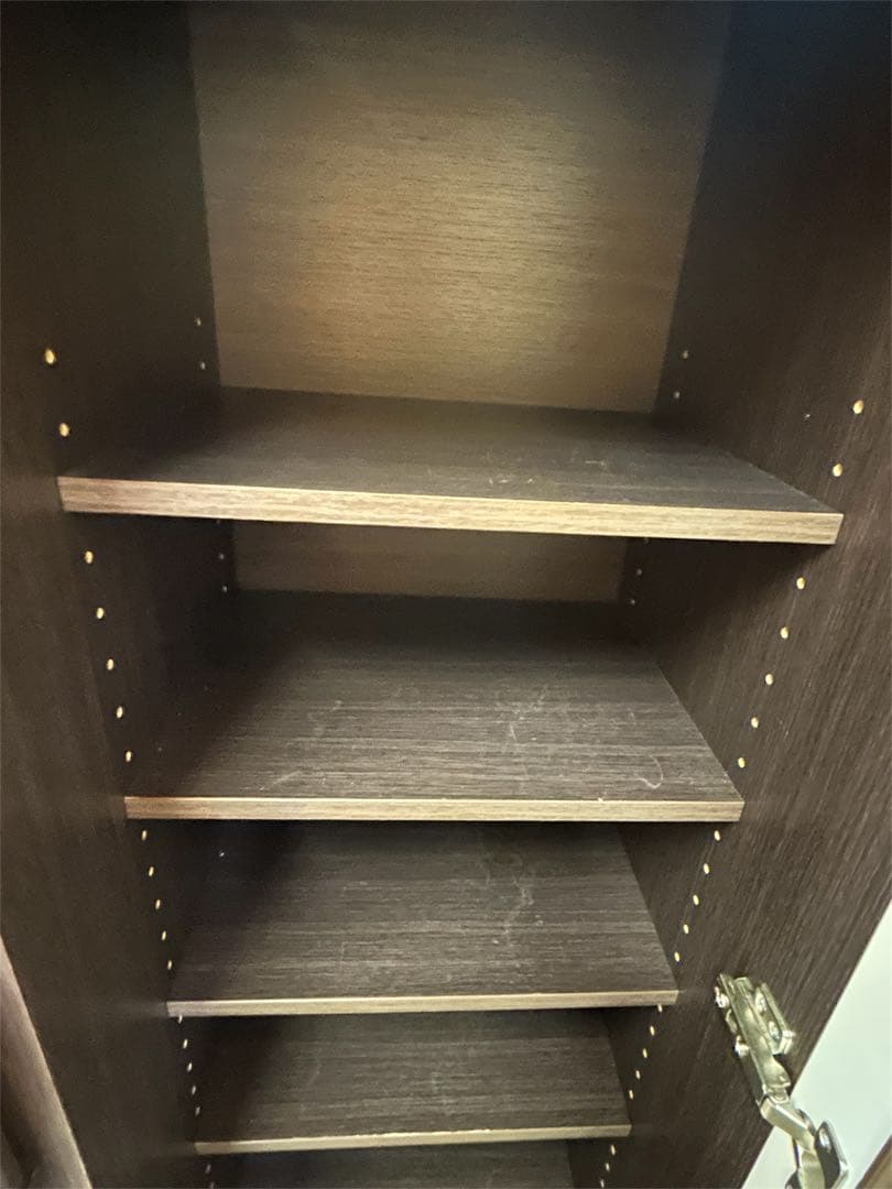 ★美品‼︎ ニトリ レンジボード スライドテーブル ダークブラウン キッチン家具