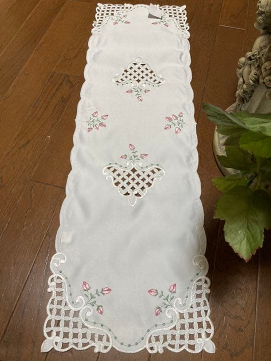 専用ヴィンテージ 薔薇の蕾のエンブレース90センチロングレース