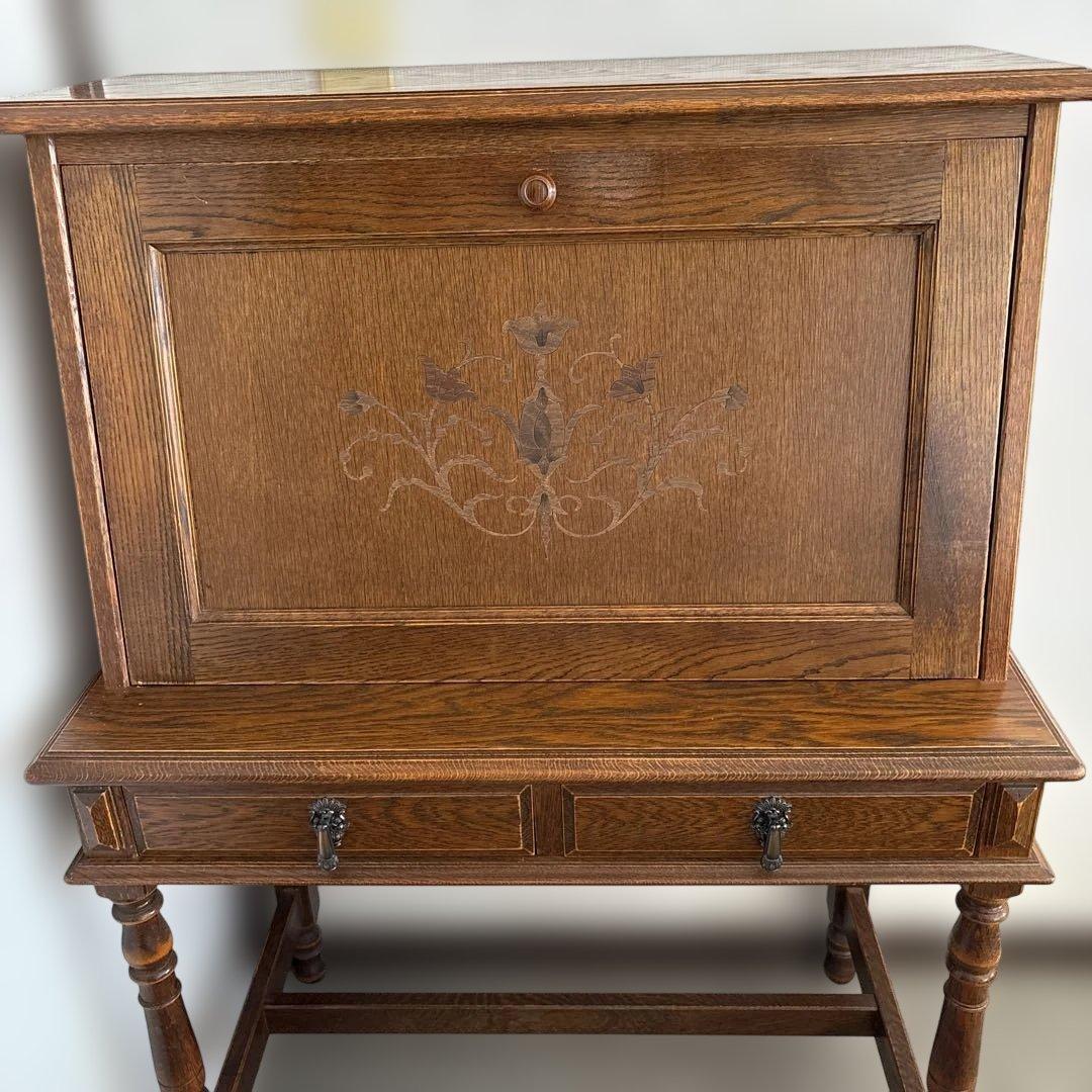 オーク材クラシックデスク