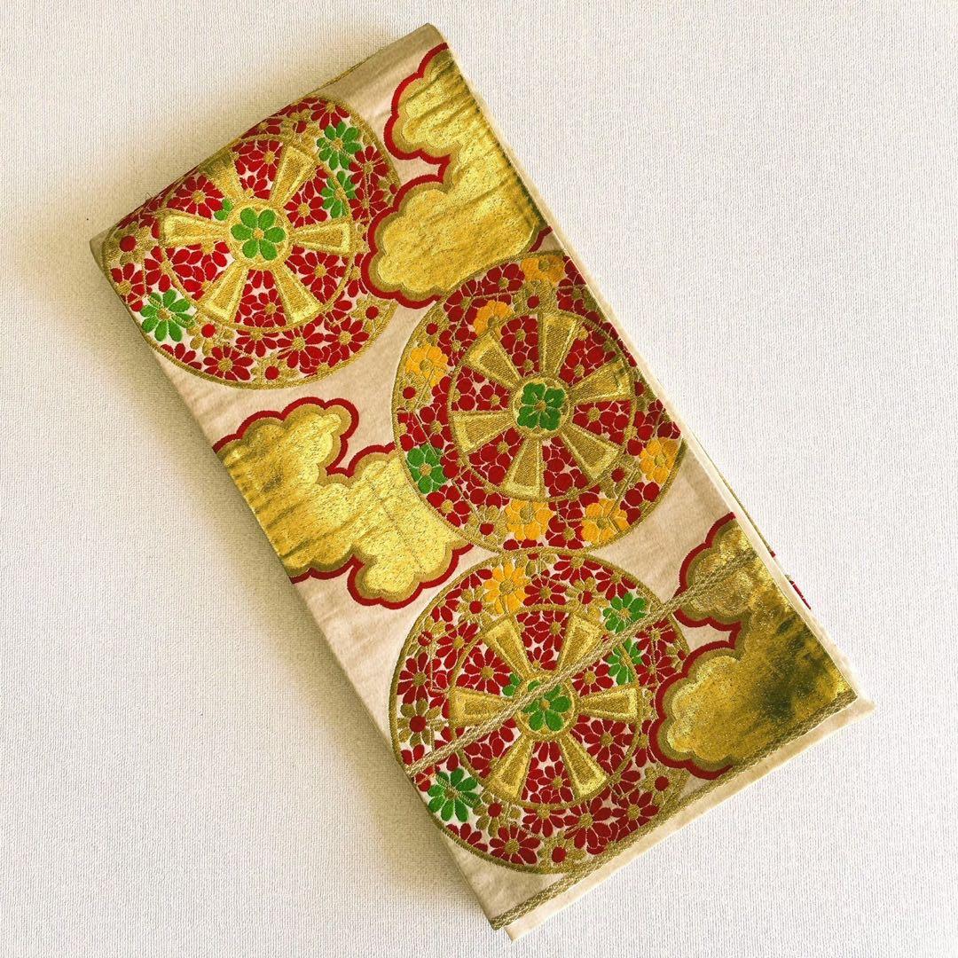 セット　七五三７歳女の子　着物＆帯＆袖なし長襦袢＆小物　黒×赤　蝶　金プリント