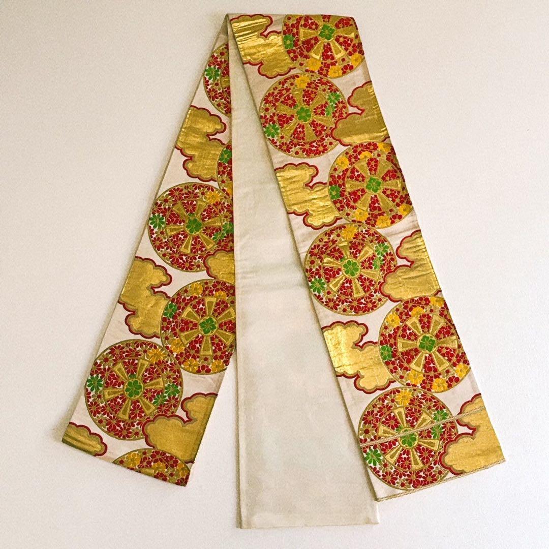 セット　七五三７歳女の子　着物＆帯＆袖なし長襦袢＆小物　黒×赤　蝶　金プリント