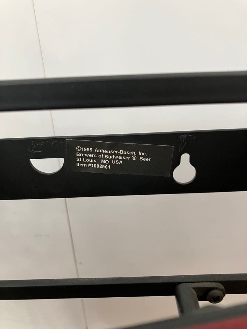 アメリカ製 1999年製 バドワイザー ネオンサイン 動作確認済