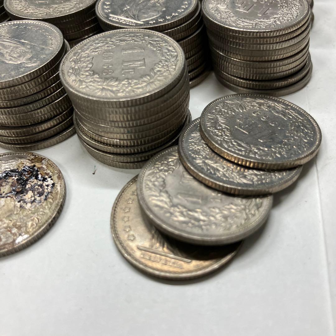 スイス　1フラン　195 まとめ売り