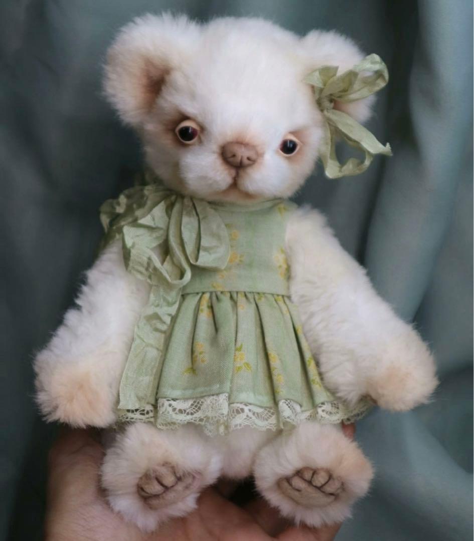 愛おしい白熊さん ぬいぐるみ アーティストベア 海外作家様 くま テディベア
