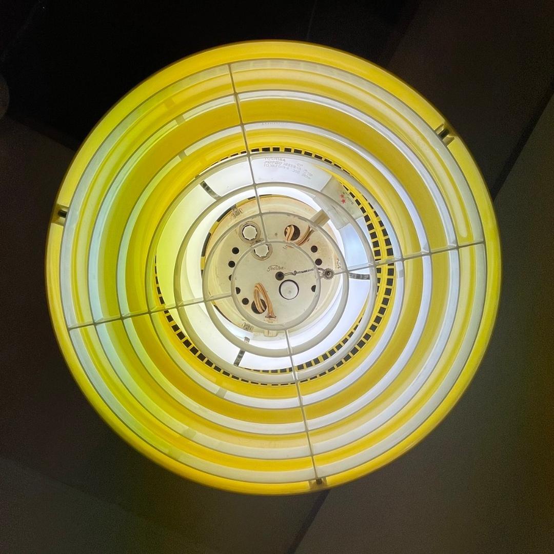 昭和レトロ 東芝 ペンダントライト イエロー 天井照明 ヴィンテージ