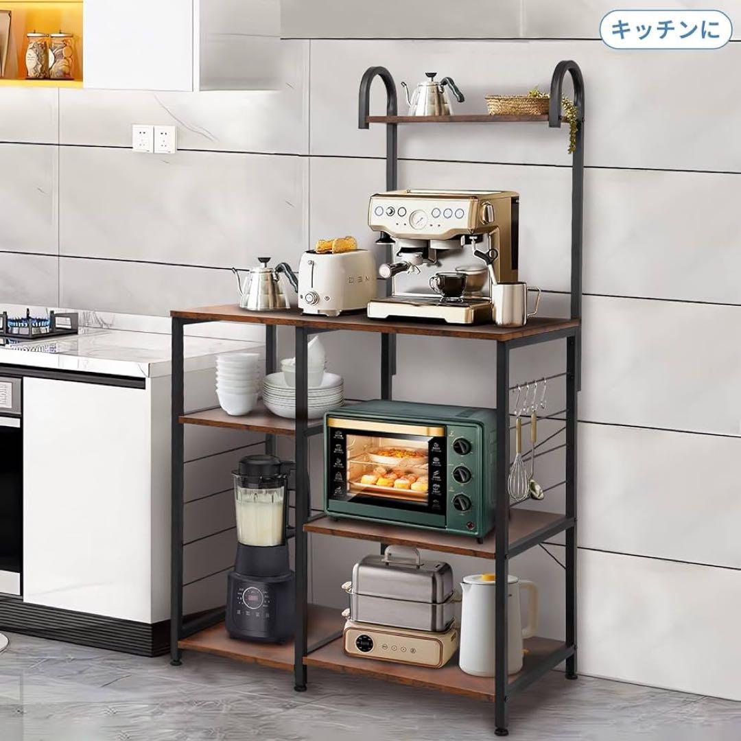 【大特価】レンジラック キッチンラック レンジ台 食器棚 頑丈 高耐荷設計 収納