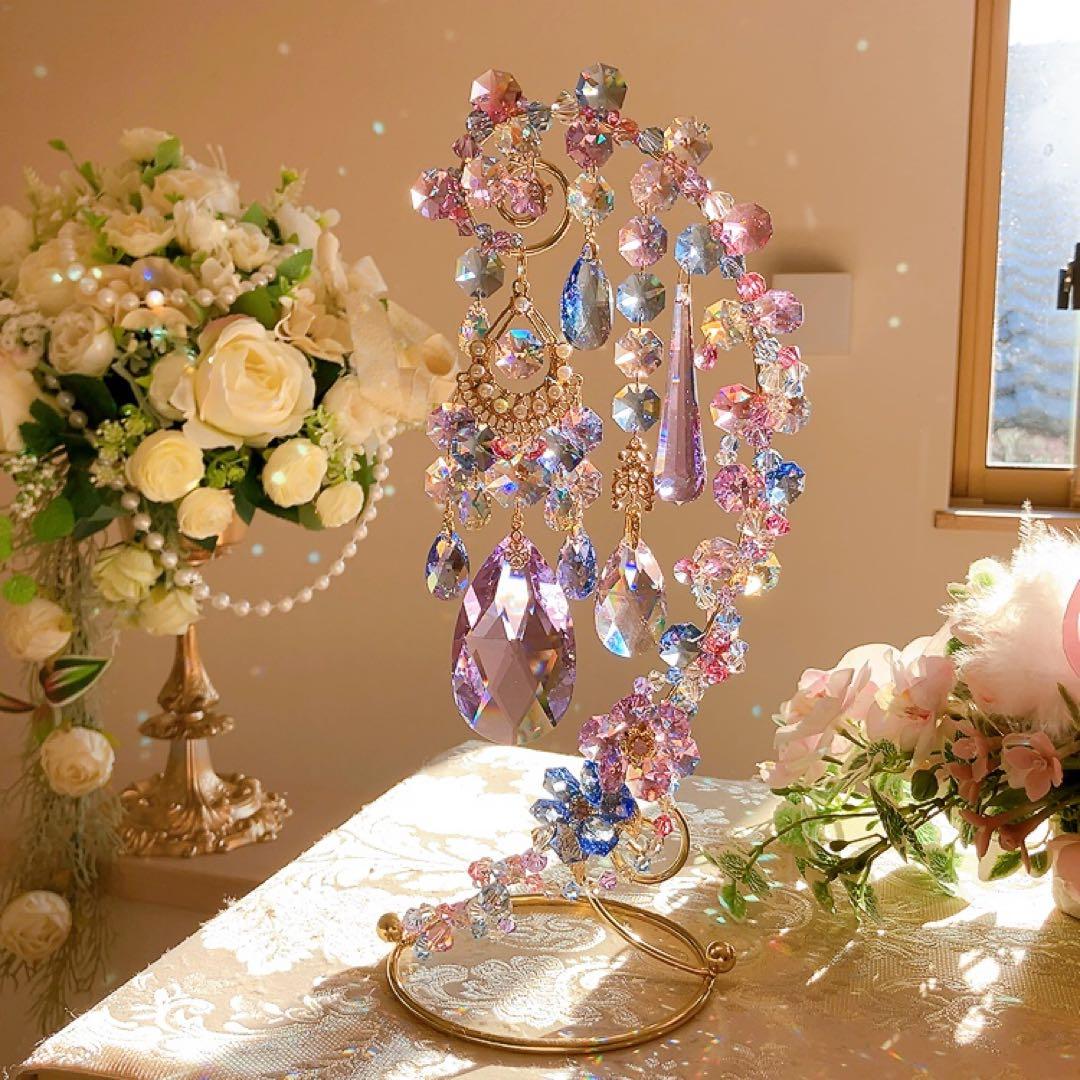 スワロフスキー♡hydrangea。:°ஐ♡* スタンドサンキャッチャー♡