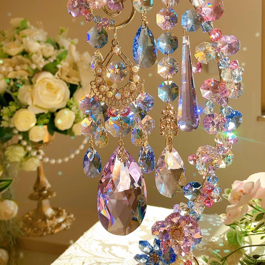 スワロフスキー♡hydrangea。:°ஐ♡* スタンドサンキャッチャー♡