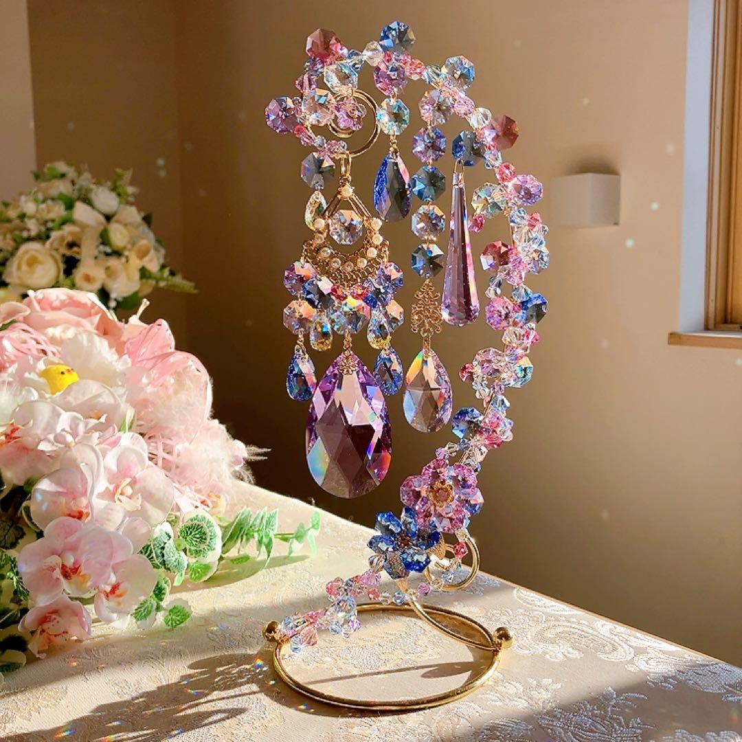 スワロフスキー♡hydrangea。:°ஐ♡* スタンドサンキャッチャー♡