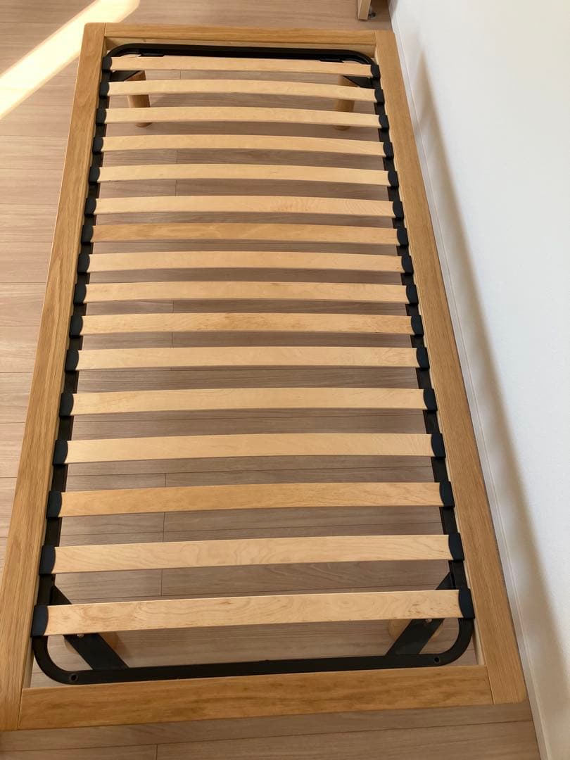 な*つ様 送料込み！　無印良品　ベッドフレーム オーク材　シングル