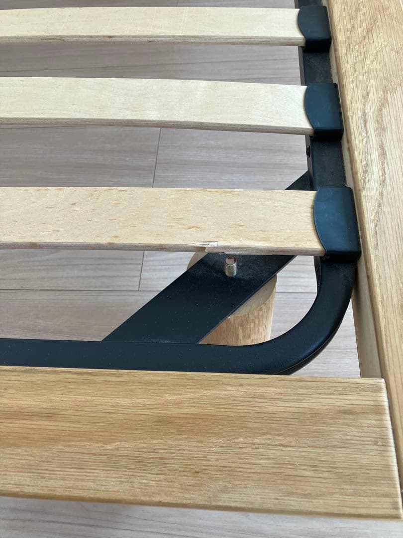 な*つ様 送料込み！　無印良品　ベッドフレーム オーク材　シングル