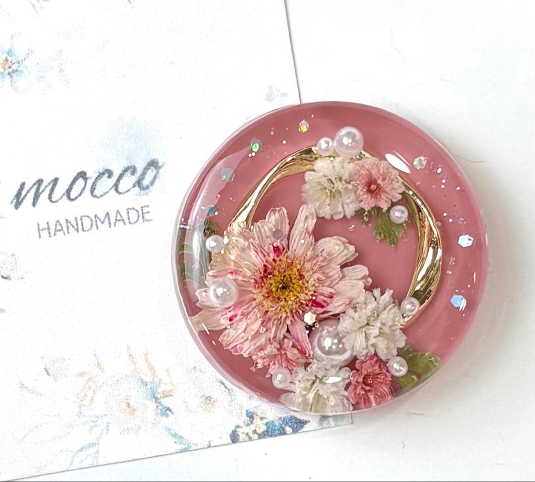 レジンヘアゴム　ポニーフック　ドライフラワー　No.319