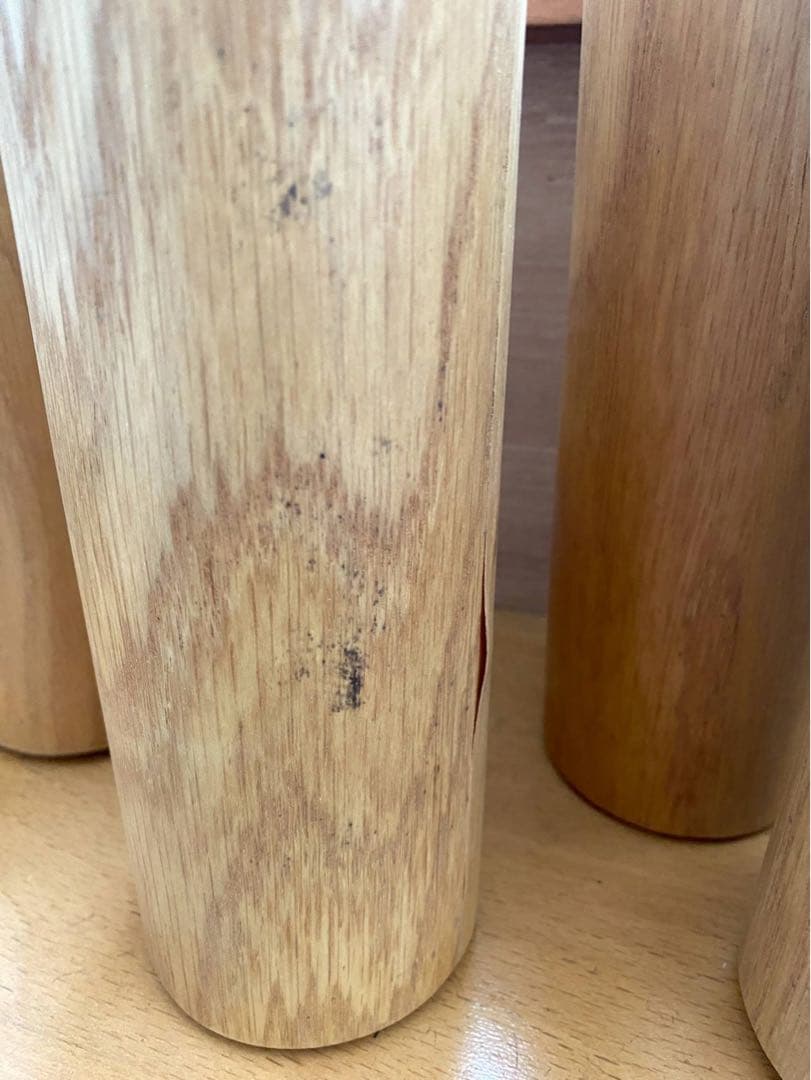 直接引き取りのみ　無印良品 セミダブル ベッドフレーム（オーク材・脚付き）