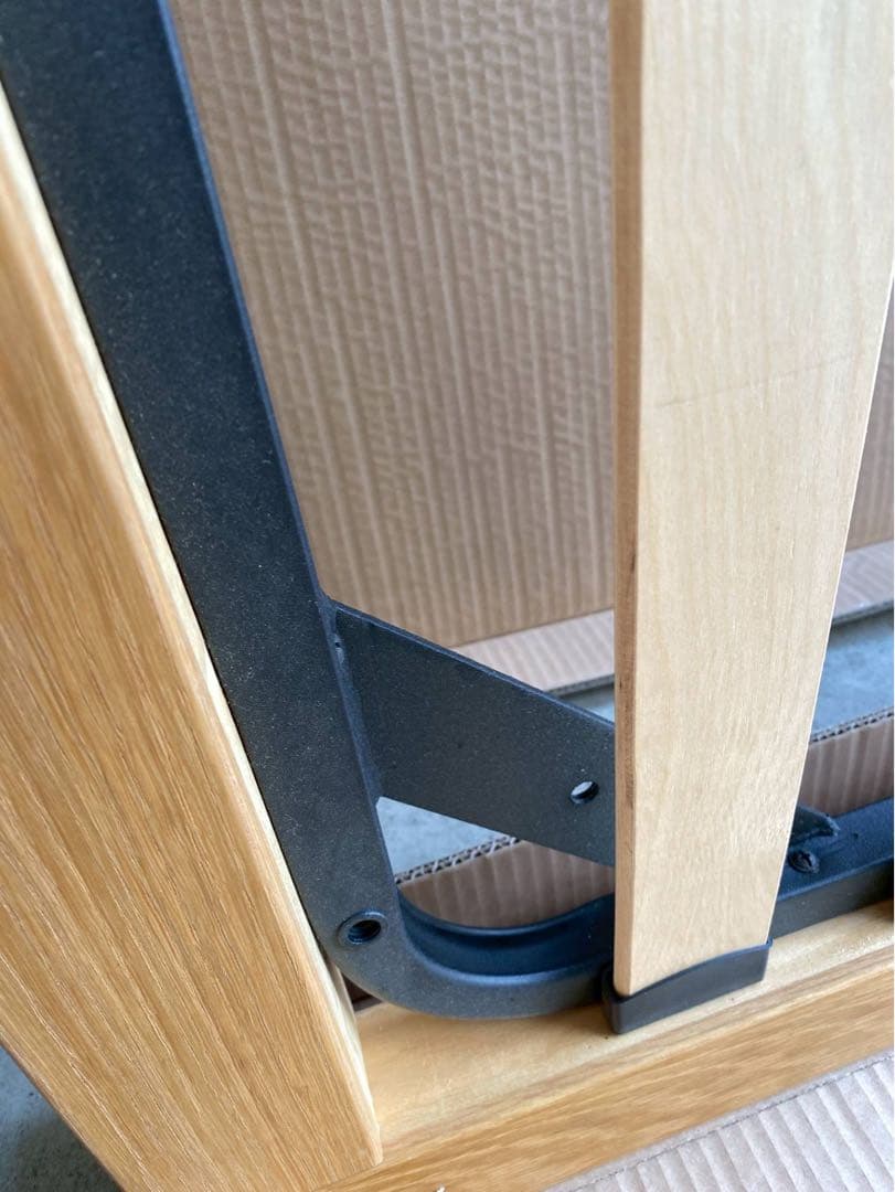 直接引き取りのみ　無印良品 セミダブル ベッドフレーム（オーク材・脚付き）